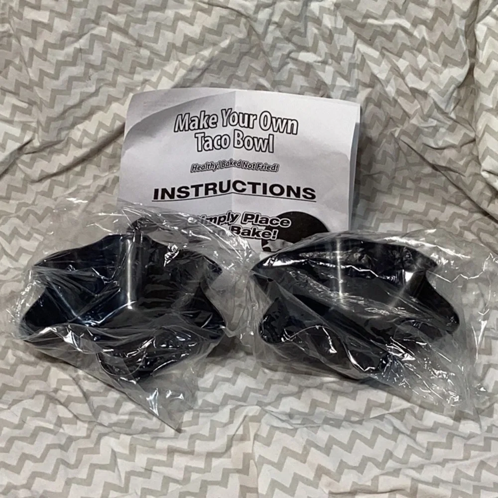 Set of 2 Make Your Own Taco Bowl - New Open Box